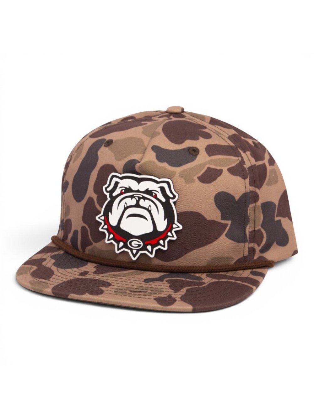 Georgia Bulldogs UGA 3D Umpqua Rope Hat- Bark Duck Camo/ Brown